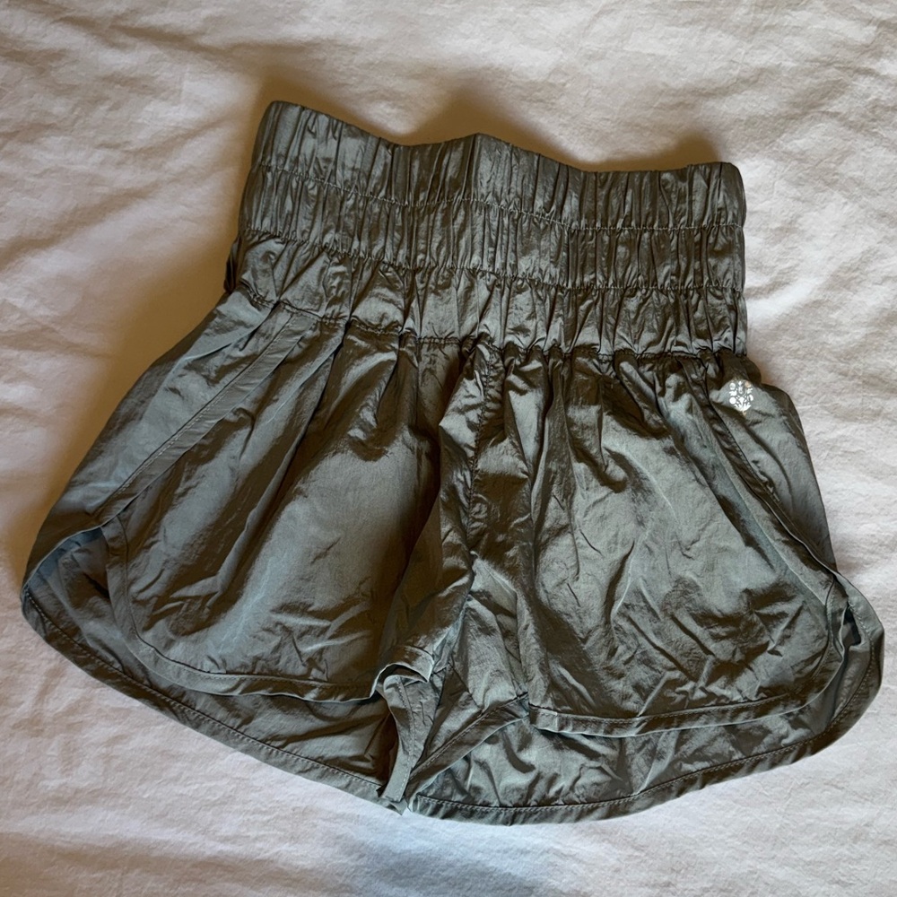 Free People Movement The Way Home Shorts Size XS Silver